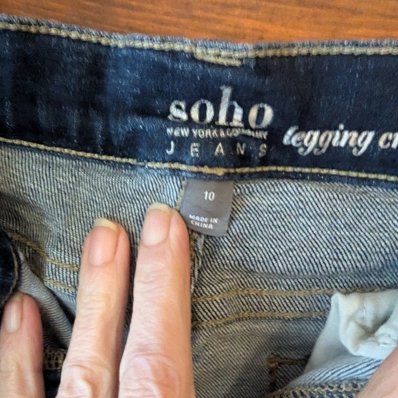Soho Blue Skinny Jeans with Vintage Fading - Picture 6 of 12